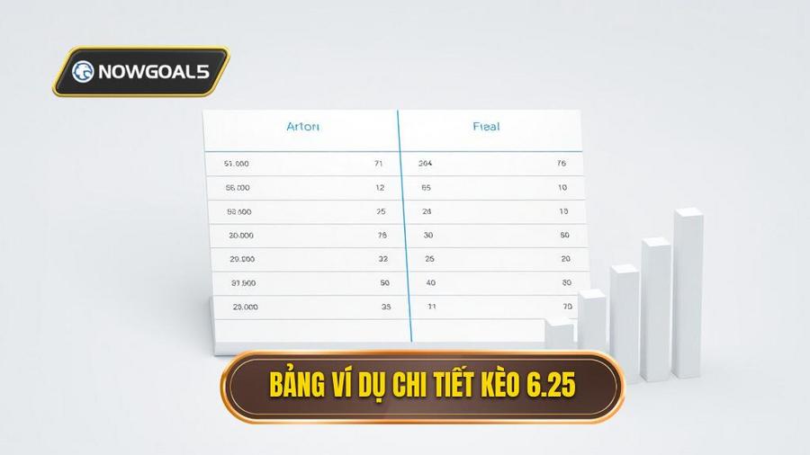 2. Bảng ví dụ chi tiết kèo 6.25